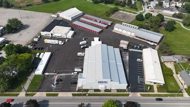 Aerial storage facility exterior